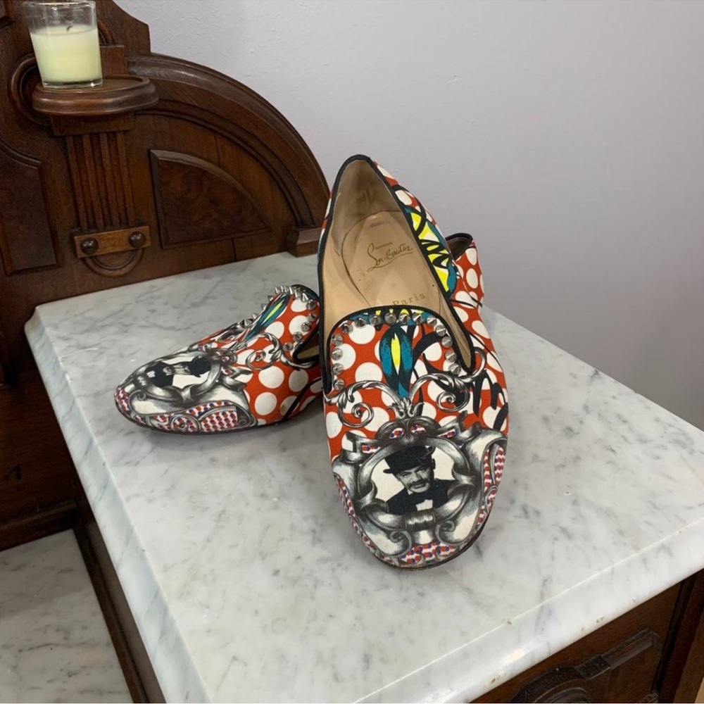 Christian Louboutin Multicolor Patterned Loafers